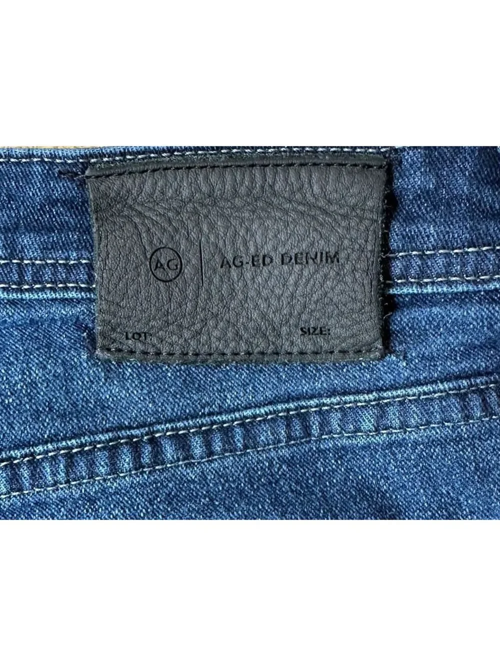 AG Tellis Modern Slim Jeans Men's 33x33 Medium Blue Wash Stretch Denim Tapered